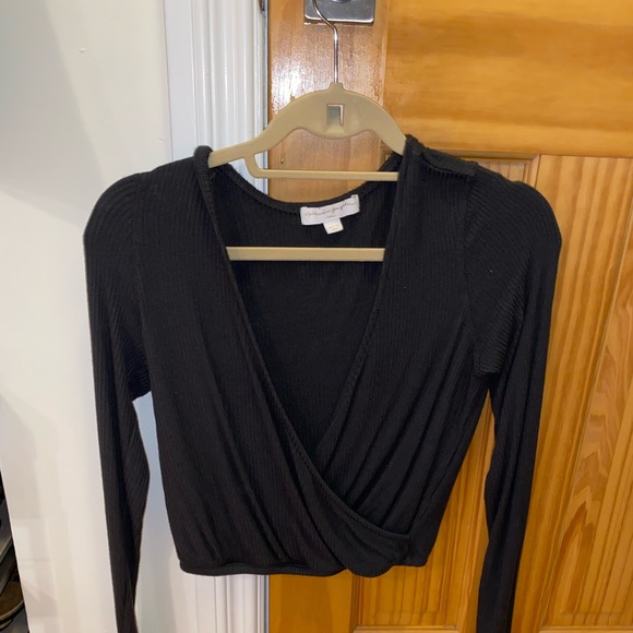 NWOT Spiritual Gangster Wrap Top - Picture 2 of 4